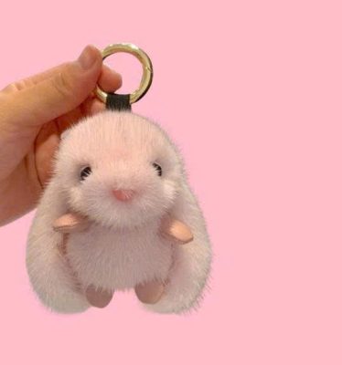 Móc khóa thú bông Tiny lông mềm dễ thương, nhiều màu sắc