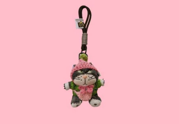 Charm túi Tiny hình mèo con dễ thương, phụ kiện treo túi xách xinh xắn